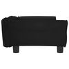 vidaXL Dog Bed Black Velvet, Pine Wood, Foam 37.4 x 21.7 x 11.8 in