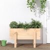 vidaXL Patio Planter  24.4x11.8x15.0" Solid Wood Pine
