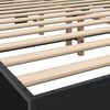 vidaXL Bed Frame Black Engineered Wood King Size Durable Bed Frame