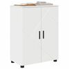 vidaXL Bathroom Cabinet High Gloss White 23.62 x 13.78 x 31.50 in