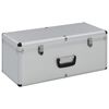 vidaXL Storage Cases 2 pcs Silver Aluminium