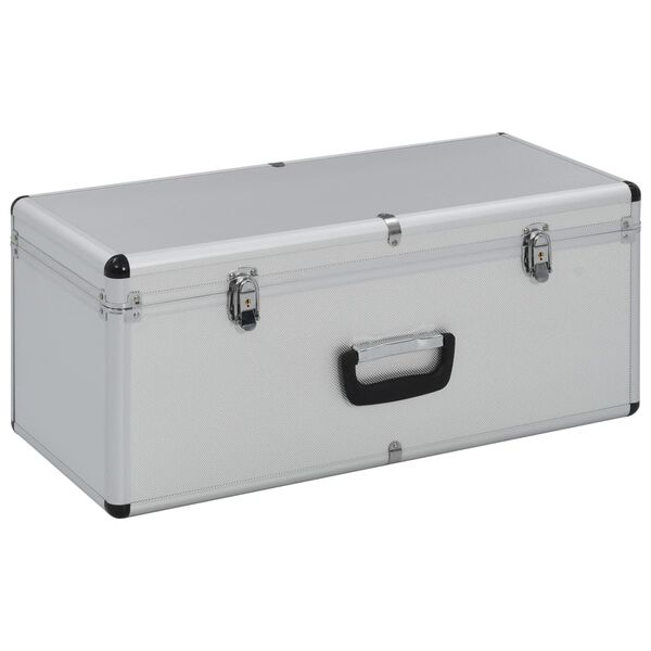 vidaXL Storage Cases 2 pcs Silver Aluminium