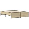 vidaXL Bed Frame Sonoma oak Engineered wood King Modern Bed Frame