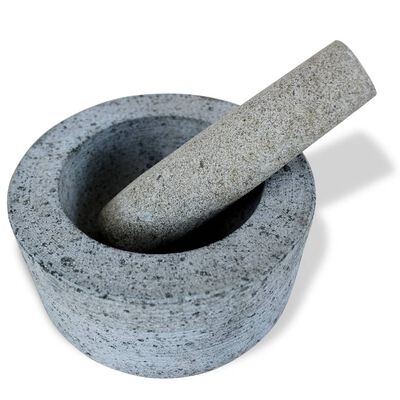 vidaXL Mortar and Pestle Granite 5.9"