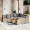 vidaXL Garden Sofa Set Beige