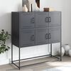 vidaXL Sideboard Anthracite Cold-rolled steel 39.6x15.4x42.1 in