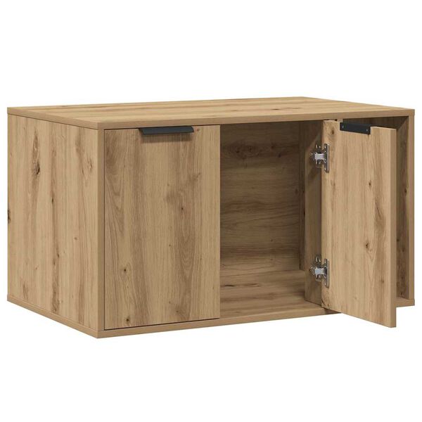 vidaXL Cat Litter Box Enclosure Artisan oak Engineered wood
