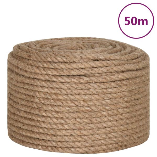 vidaXL Jute Rope 164.0 ' Long 0.39 " Thick