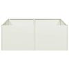 vidaXL Planter White Cold-rolled steel Large Decorative Inlays Planter