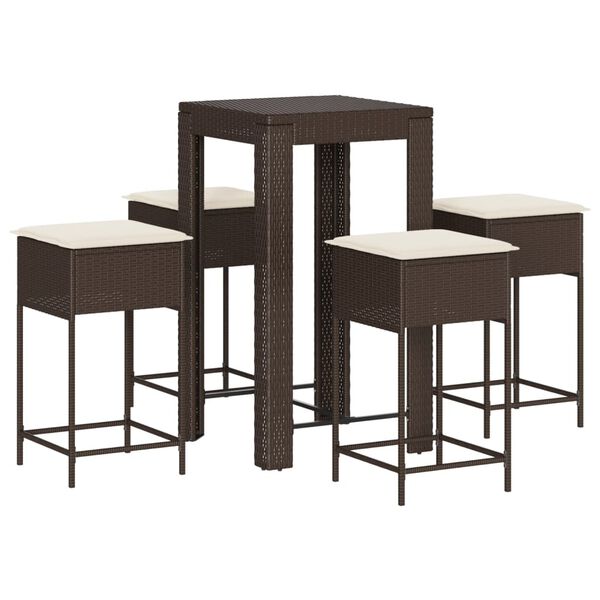 vidaXL Garden Bar Set Brown