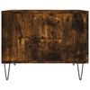 vidaXL Coffee Table Set of 2 Smoked Oak Engineered wood, Iron Small