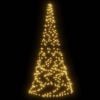 vidaXL Christmas Tree Warm White Copper 70.9 in Collapsible