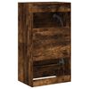 vidaXL Tall Shoe Cabinet Smoked Oak Engineered Wood Tall