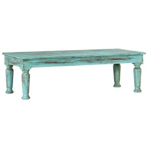 vidaXL Coffee Table Multicolor Solid reclaimed wood 43.3 x 19.7 x 13.4 in