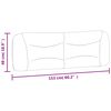 vidaXL Headboard Cushion Black 75% PVC, 5% cotton, 20% polyester 60 in