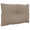 vidaXL Pallet Cushion Taupe 100% polyester Water-resistant materials