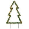 vidaXL Christmas Light Decoration Warm white, Black, Green Iron, PVC