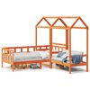 vidaXL Day Bed Set Wax brown Solid pine wood Twin Day Bed Set