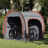 vidaXL Bike Storage Tent with Roof Grey and Orange 218 x 156 x 180 cm