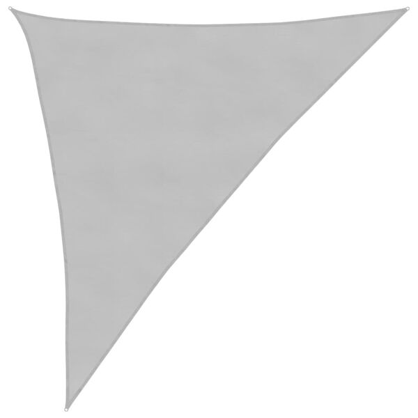 vidaXL Sun Shade Sail Light grey 100% polyester oxford with PU coating