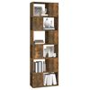 vidaXL Book Cabinet Smoked oak Engineered wood Large Book Cabinet