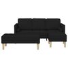 vidaXL Sofa Set 2 pcs Black 173 x 131 x 67 cm fabric