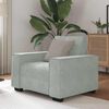 vidaXL Sofa Chair Light grey Velvet, Metal, Plywood, Solid Wood