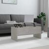 vidaXL Coffee Table Concrete gray Engineered wood Medium