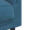 vidaXL Sofa Chair Blue Velvet (100% polyester), plywood, solid wood Medium