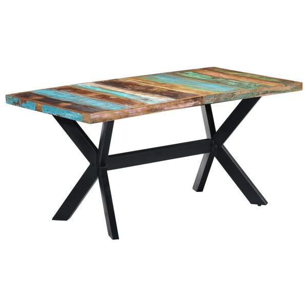vidaXL Dining Table Multicolour, Black