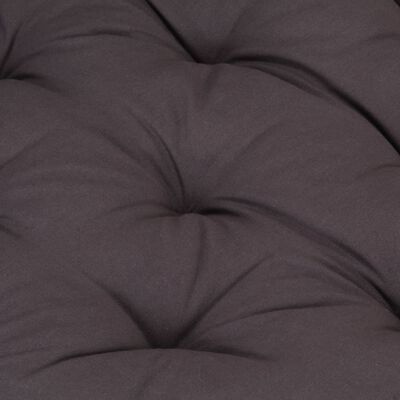 vidaXL Pallet Floor Cushion Cotton 47.2"x15.7"x2.8" Anthracite