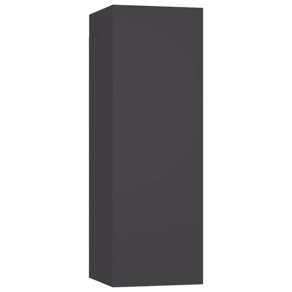 vidaXL TV Cabinet Grey Engineered wood Compact TV Cabinet Rectangular