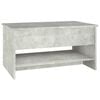 vidaXL Coffee Table Concrete Grey Engineered Wood Medium Coffee Table