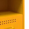vidaXL Bedside Cabinet Mustard Yellow Cold-rolled steel Medium
