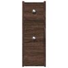 vidaXL Narrow Bathroom Cupboard Brown oak Engineered wood Slim