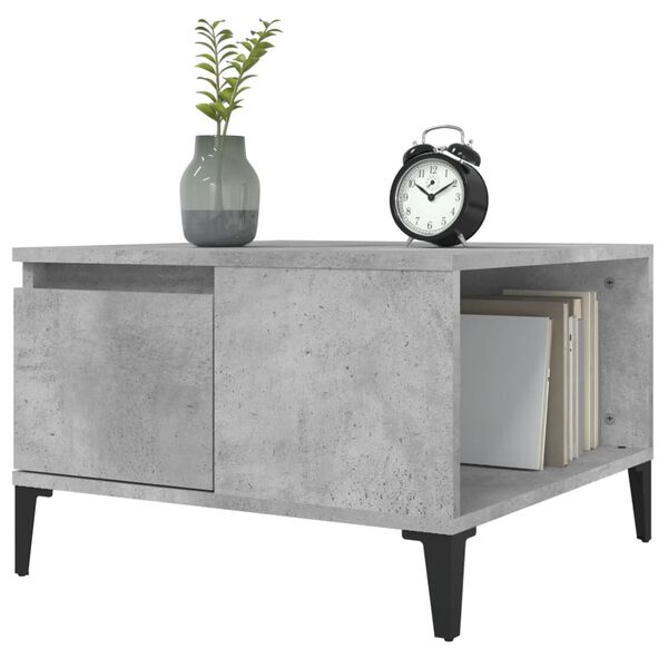 vidaXL Coffee Table Concrete Grey Engineered Wood Medium Coffee Table