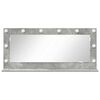vidaXL Vanity Mirror with Mirror Concrete Grey 39.37 x 17.72 x 7.09 in