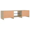 vidaXL TV Cabinet smoked oak 140 x 40 x 36 cm Engineered wood