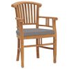 vidaXL 5 Piece Patio Dining Set with Cushions Solid Teak Wood
