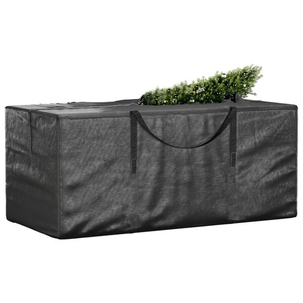 vidaXL Christmas Tree Storage Bag Set of 2 Black Polyethylene Large