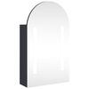 vidaXL Bathroom Mirror Cabinet Grey