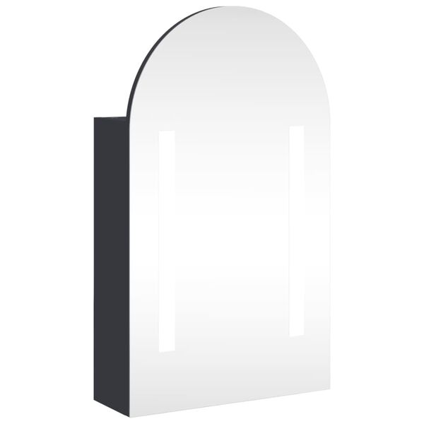 vidaXL Bathroom Mirror Cabinet Grey