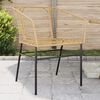 vidaXL Garden Chair Brown PE rattan, powder-coated steel Standard