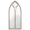 vidaXL Garden Mirror Sand Iron, glass 39.4 x 17.7 in Decorative Inlays