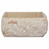 vidaXL Sink Cream 11.8"x11.8"x5.1" Marble