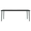vidaXL Garden Dining Set Black