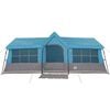 vidaXL Family Tent with Roof Blue and Grey 244.88 x 116.14 x 93.70 in