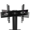 vidaXL Corner TV Stand Black and Silver