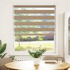 vidaXL Zebra Blind Sand brown 100% Polyester, Aluminum 41.7 in x 43.3 in
