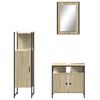 vidaXL Bathroom Furniture Set Sonoma oak Engineered wood Standard